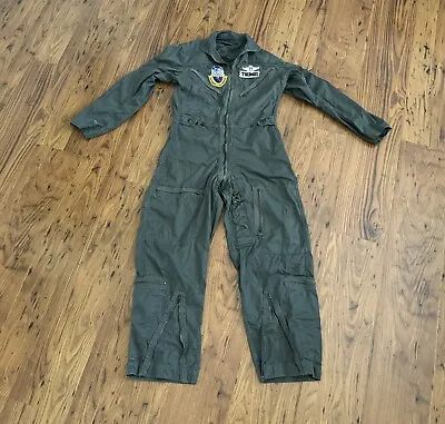 Vintage Flight Suit Coverall Jumpsuit Military 913th Refueling Squadron Patch AF • $74.99