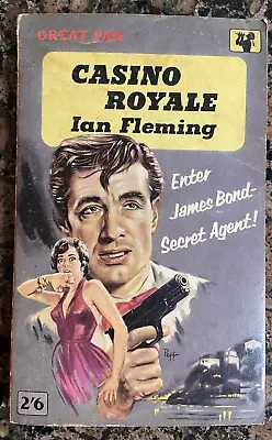 Casino Royale | Ian Fleming | Great PAN 3rd Printing 1958 (reset) | Ad Insert • £15.75