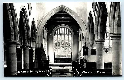 £7 • Buy Postcard Great Tew Oxfordshire Near Chipping Norton Church Interior St Michaels 