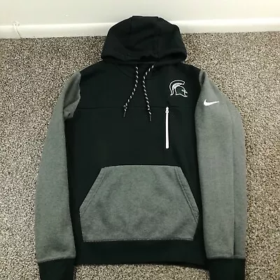 Michigan State Spartans Hoodie Nike Color Block Fleece Sweatshirt Mens Large • $49.99