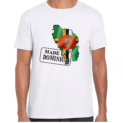 Made In Dominica - Flag And Map - Mens T Shirt • £10.99