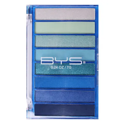 $16 • Buy BYS 7g Eyeshadow Palette Makeup Eye Cosmetic Beauty Transparent Blue 8 Shades