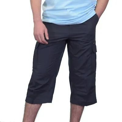 Men Long Cargo Shorts Navy  • $13.90