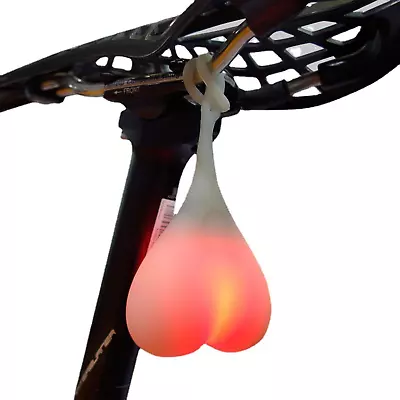 Bike Tail Light Heart Shape Bicycle Rear Light Reflector For Night Riding Funn • $19.99