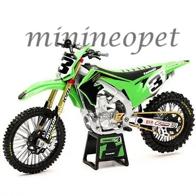 New Ray 58113 Kawasaki Kx 450 Dirt Bike 1/12 Eli Tomac #3 Green • $18.70