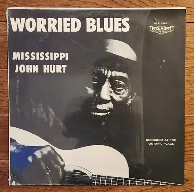 MISSISSIPPI JOHN HURT Worried Blues LP Piedmont Black Label Vinyl In Shrink • $89.99