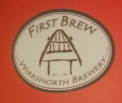 £1.50 • Buy Beer Pump Clip Badge Front WIRKSWORTH Brewery FIRST BREW Real Ale CLOSED Derbys