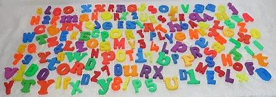 HUGE Lot Vintage Alphabet Fridge Magnets Assorted Letters Numbers Colorful ABCs • $19.99