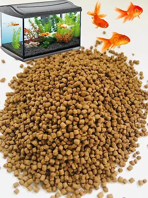 $6.52 • Buy Premium FISH FOOD Koi Chiclid Goldfish Floating Pond Pellets AQUARIUM 1.25mm