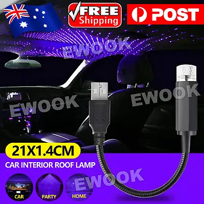 $6.35 • Buy Car Interior Roof Atmosphere Starry Sky Night Projector Lamp USB LED Star Light