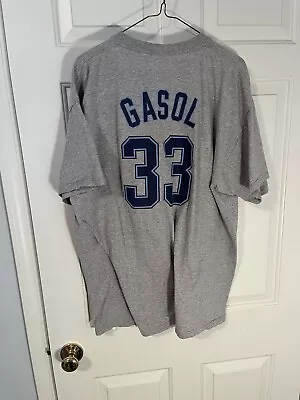 Memphis Grizzlies Marc Gasol Shirt #33 Grey Size XXL NBA Brand • $9.99