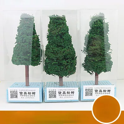 HO/OO Scale Green Pine Trees Miniatures  Garden Plants Railway Scenery Model • $13.49