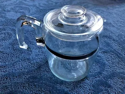 PYREX 7759B ~ Flame Ware COFFEE POT ~ 9 Cup Replacement Glass Pot/Lid Only MCM • $26.99