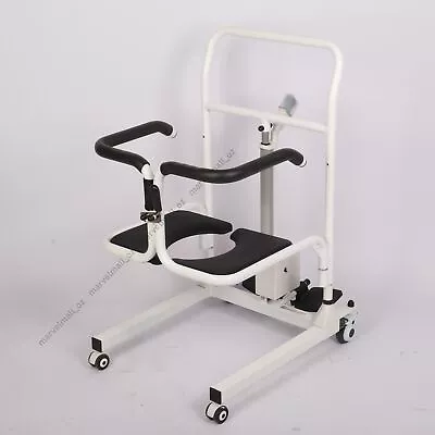 Electric Patient Lift Transfer Wheelchair 180° Shift Height Adjustable W/ Wheels • $1515