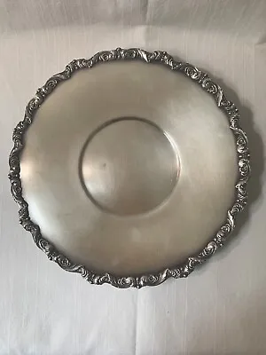 Vintage 10  Round EPCA OldEnglish Silver Plate Poole 5025 /Patina Age • $25