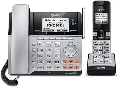 NEW AT&T TL86103 2-line Connect To Cell Corded/Cordless Answering System With Ca • $119.99