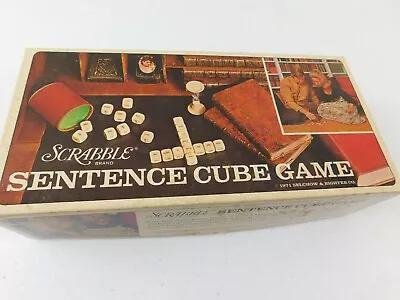 Vintage 1971 SCRABBLE Sentence Cube Game Selchow & Righter Co. NEW • $28.99