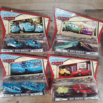 Disney Cars Movie Moments Luigi Ferrari F430 Dinoco King Tia Mia Flo Ramone Lot • $50