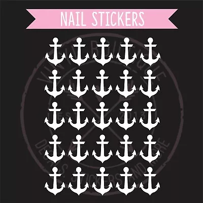 Anchor Sea Ocean Fingernail Art Decal Stickers Nail Vinyls • $3