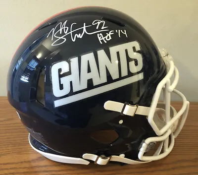 Michael Strahan Signed NY Giants Throwback Speed F/S Authentic Helmet & 2 COAs • $448