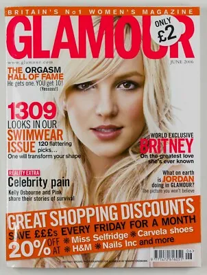 $185.35 • Buy BRITNEY SPEARS WORLD EXCLUSIVE Katie Price Kelly Osbourne Pink  Glamour Magazine