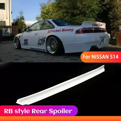 FRP RB Style Ducktail Trunk Spoiler Lip Wing For Nissan Silvia 200SX 240SX S14 • $278