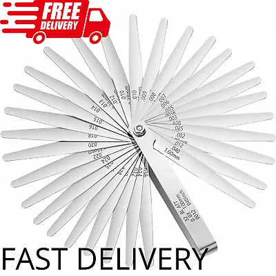 Stainless Steel Feeler Gauge Measuring Tool Dual Marked Metric And Imperial Meas • $12.97