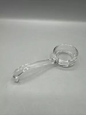 Vintage Clear Glass Mayonnaise Spoon Jelly Condiment Ladle Flat Bottom 5  • $7.99