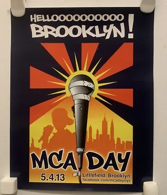 RARE BEASTIE BOYS MCA DAY May 2013 Poster 11x14 Littlefield Brooklyn NYC YAUCH • $39.06