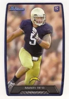 2013 Bowman #200 Manti Te'o RC Notre Dame Fighting Irish San Diego Chargers • $1.49