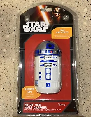 Brand New Light Up ThinkGeek Star Wars R2-D2 Dual USB Wall Charger • $24.99