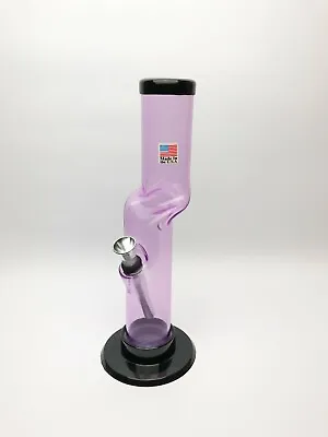 Acrylic 9  Inch Tall Light Purple Offset Ice Catcher Straight HOOKAH WATER PIPE • £22.13