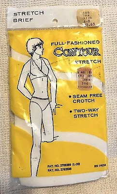 Contour Stretch Brief Panty Womens Size 4-8 Seam Free Crotch Vintage Dead Stock • $8.04