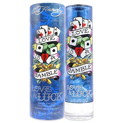 Ed Hardy Love And Luck By Christian Audigier For Men - 3.4 Oz EDT Spray • $31.53