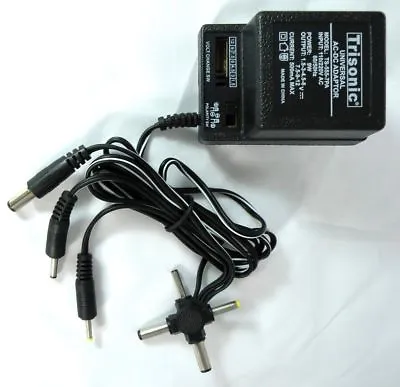 Universal Ac/dc Power Adapter Output 3V 4.5V 6V 7.5V 9V 12V 500mA 2 Sony Plug • $13.99