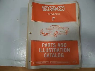 1982-1989 Chevrolet Camaro Master Parts Book Illustrated Part Number Catalog • $95