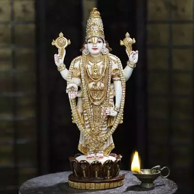 Lord Tirupati Balaji Statue Hindu God Figurine Vishnu Venkateswara Home Pooja  • $210.89