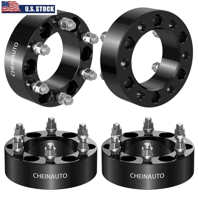 $83.98 • Buy 4 Pcs Wheel Spacers 6x5.5 2 Inch Fits Chevy Tahoe Silverado 1500 Suburban GMC