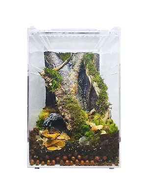 Herpcult Acrylic Reptile Terrarium Gecko Snake Spider Vivarium Cage Large Tall • $53.98