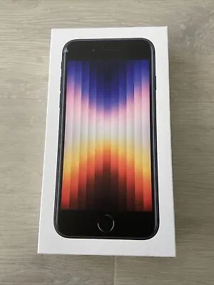 IPhone SE Midnight Black 64G EMPTY BOX | Model A2595 | NO DEVICE NO CELL PHONE!! • $9