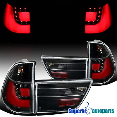 $196.98 • Buy Fit 2000-2006 BMW X5 LED Shiny Black Rear Tail Brake Lights Corner Signal Lights