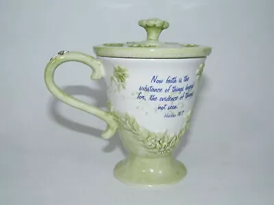 Michael Co Lidded Cup Faith Hebrews 11:1 Ceramic • $29