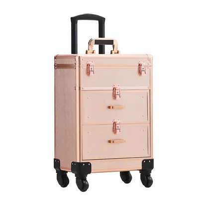 Professional Case Trolley Vanity Beauty Makeup Cosmetic Hairdressing Storage Box • £69.95