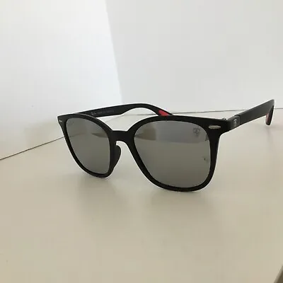 Ray-Ban Ferrari Sunglasses Black Frame And Black Mirrored Lenses Polarised • $99