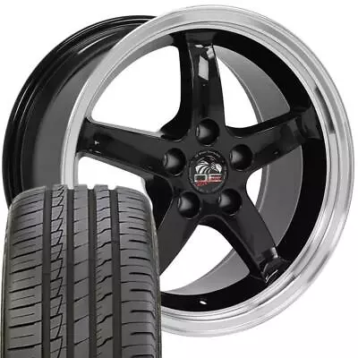 17x9 Black Wheels & 245/45ZR17 Tires SET Fit Ford Mustang 1994-2004 Cobra R • $1251