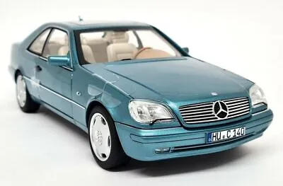 Norev 1/18 Mercedes Benz CL600 Coupe 1997 Blue Met C140 Diecast Scale Model Car • $198.41