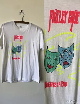 Vintage Motley Crue Theater Of Pain Shirt 1980’s Screen Stars Shirt 80’s Metal  • $125