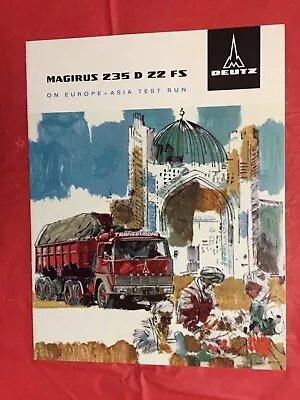 1965 DEUTZ  MAGIRUS 35 D 22 FS MODEL TRUCKS  German Truck Dealer Sales Brochure • $7.97