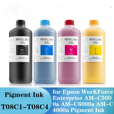 1000ML Pigment Compatible For EPSON  AM-C5000a AM-C6000a AM-C4000a Pigment INK • $140