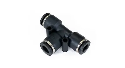 1/4  Push To Connect Pneumatic Union Tee Fitting - Accepts 1/4  Air Line • $8.82